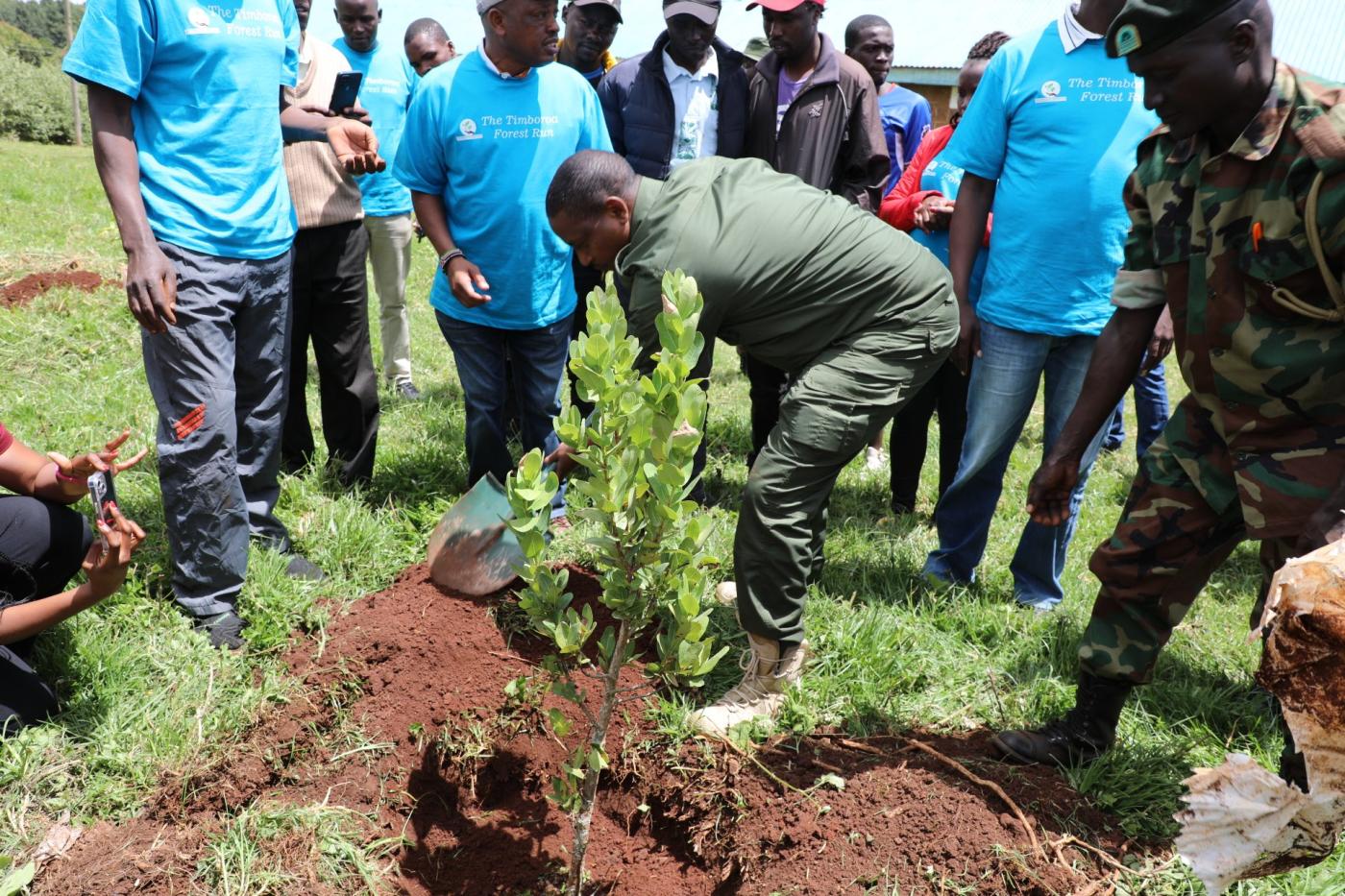 Tree planting at Timboroa Primary School as a buildup towards  #WorldWetlandsDay tomorrow