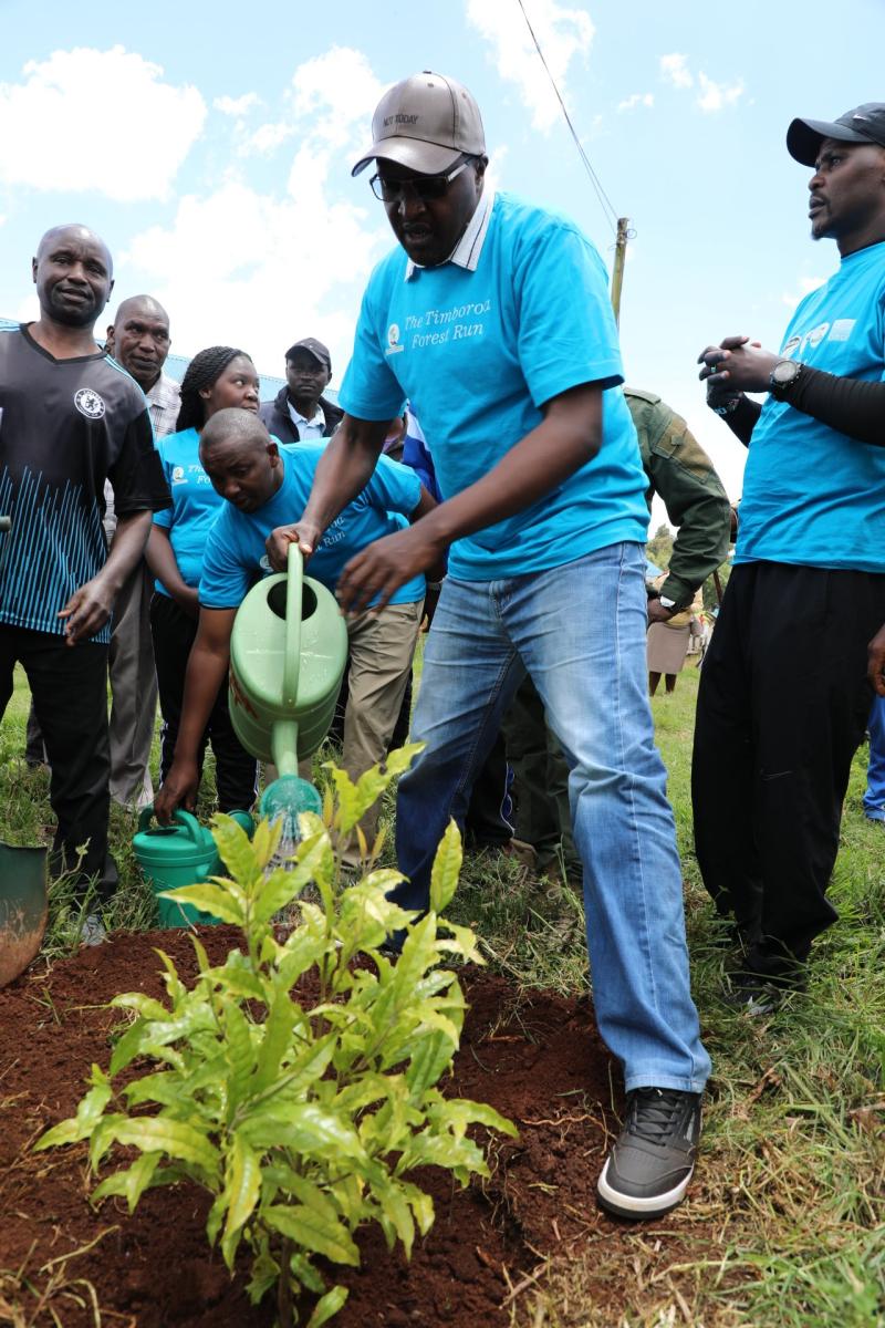 Tree planting at Timboroa Primary School as a buildup towards  #WorldWetlandsDay tomorrow
