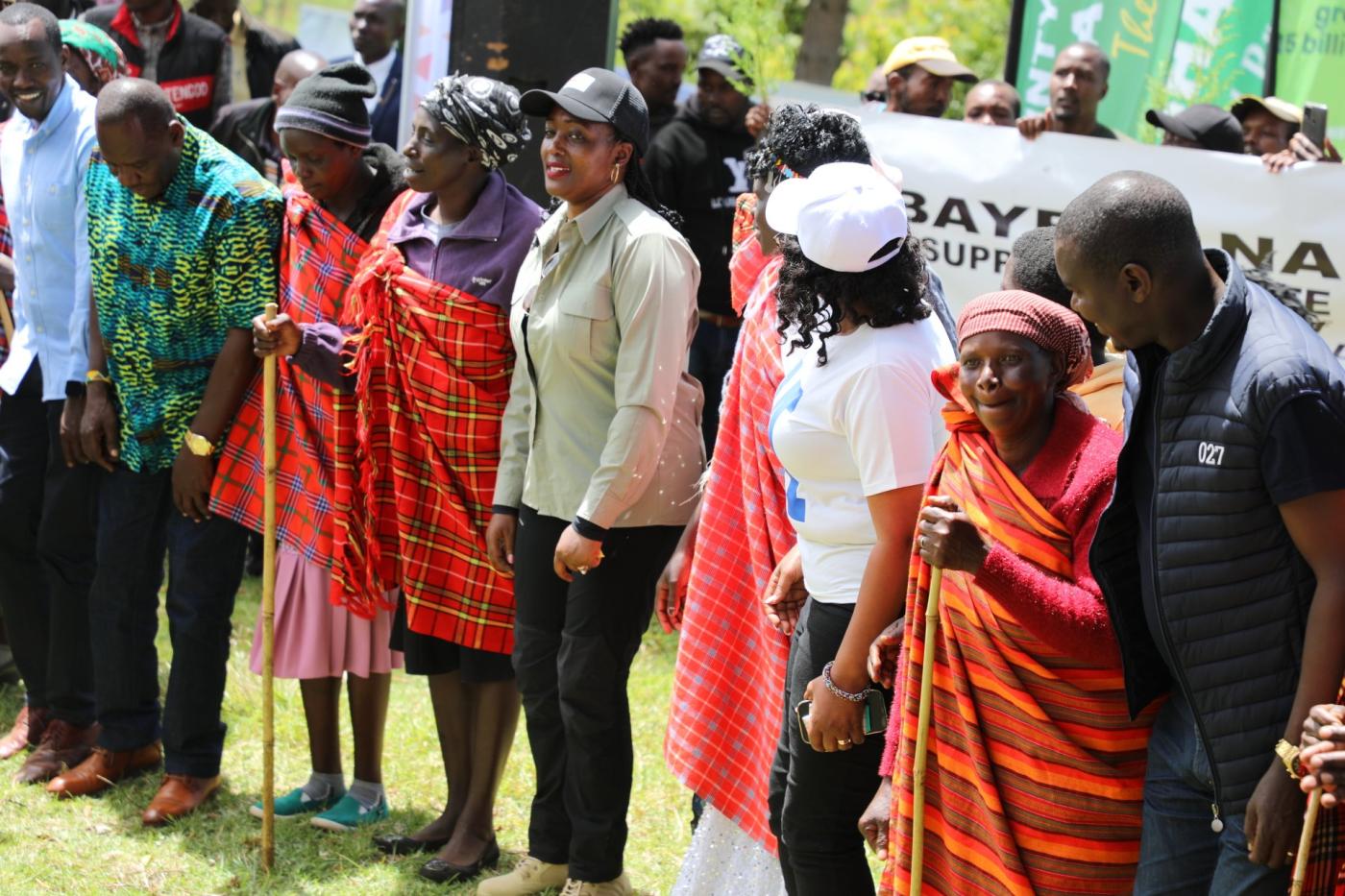 CS @Environment_Ke  Hon. Soipan Tuya accompanied by other leaders commissions the fencing of Lake Narasha/Timboroa Dam in Uasin Gishu County as she presides over #WorldWetlandsDay celebrations at the same venue under the theme, "Wetlands and Human wellbeing."