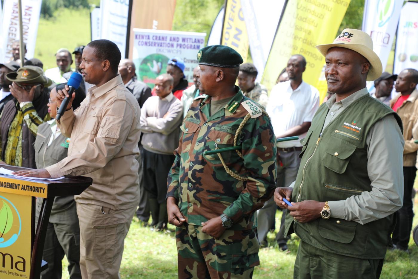 "NEMA has mapped out 10,000 wetlands countrywide -the conservation of these wetlands has been guided by various wetlands restoration policy frameworks developed by the Authority and stakeholders. Moreover, the Wetlands and ecosystem restoration stategy seeks to protect the wetlands through fencing them and creation of awareness to help Communities protect wetlands,"~NEMA DG Mamo B. Mamo, EBS said during #WorldWetlandsDay at Timboroa Dam today.