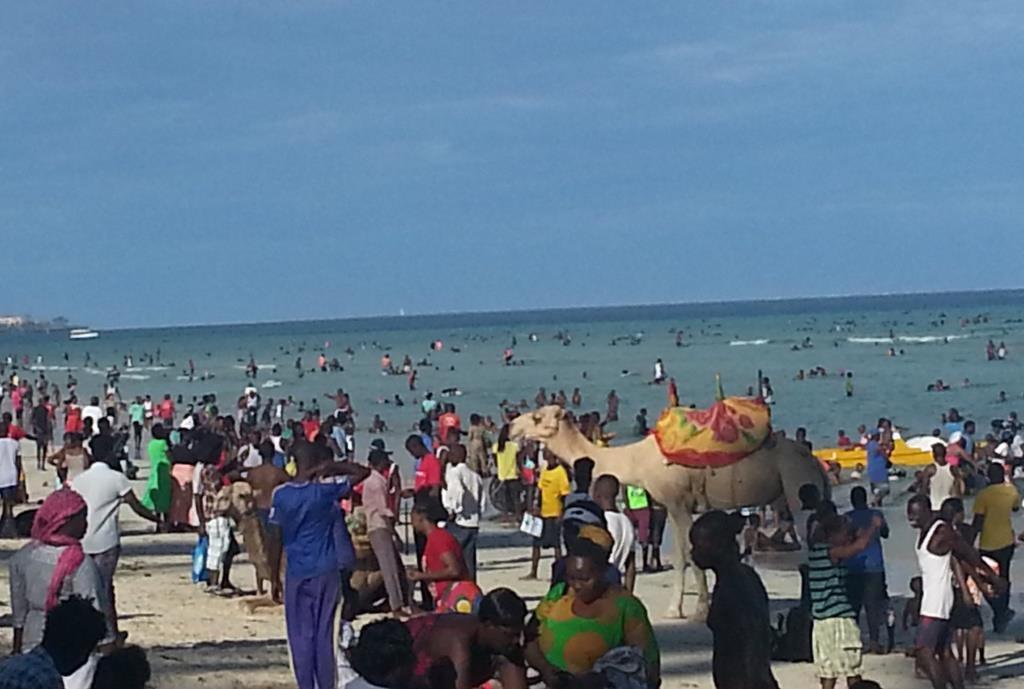 Public recreation at Jomo Kenyatta Public Beach, Mombasa (Photo credit: James Kamula)