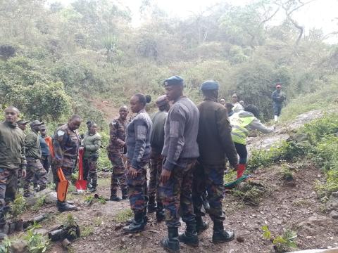 Kajiado Team Bravo doing the lords work at kerarapon(thogoto forest) as Team Alpha works its way to ensure the Kilimanjaro snow cap is secured