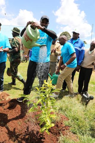 Tree planting at Timboroa Primary School as a buildup towards  #WorldWetlandsDay tomorrow